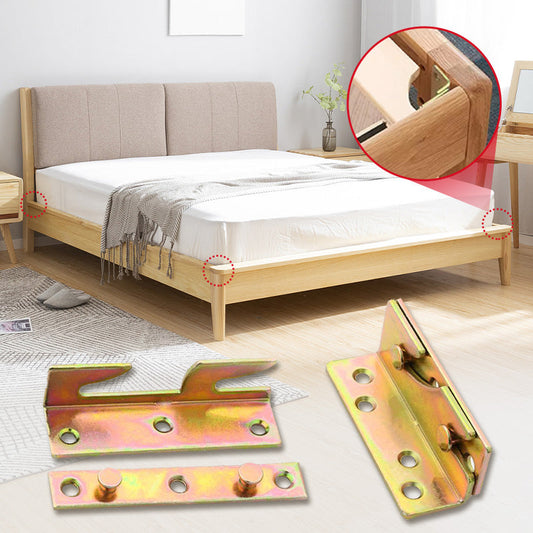 🔩 50% RABATT! 🛏️ Kraftiga Sängskenebeslag – Stabil & Hållbar, Enkel Montering & Förstärker Din Säng 🛠️