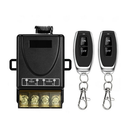 🔌 KÖP 2 FÅ 3! ✨ Trådlös Fjärrkontroll med Brytare & Mottagare - Enkel Installation med 328 Fots Räckvidd för Belysning och Elprylar 🏠💡