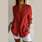 👚 60% RABATT! ✨ Klassisk Strukturerad Skjorta för Dam – Veckad Plissering, Elegant Kavajslag & Tidlös Design 💃