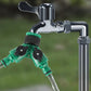 🚰 KÖP 1, FÅ 1 GRATIS! 🔧 Tvåhuvudad kran splitter – Läckagesäker, rostfri & passar standardanslutningar – perfekt för trädgård, tvättmaskin eller dubbelbevattning 🌿