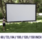 🎬 60% RABATT! ✨ BÄRBAR UTOMHUSSKÄRM - 120 Tums 4K HD-projektion, Lättviktsdesign med Vattentät Tasche, Perfekt för Trädgårdscamping och Hemmabio 🌟🏕️