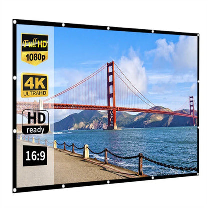 🎬 60% RABATT! ✨ BÄRBAR UTOMHUSSKÄRM - 120 Tums 4K HD-projektion, Lättviktsdesign med Vattentät Tasche, Perfekt för Trädgårdscamping och Hemmabio 🌟🏕️
