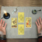 🔮 60% RABATT NU! ✨ Lyxig Gyllene Tarotkortlek – Inklusive Guidebok, Svart Sammetspåse & Spådomskort 🎴📖