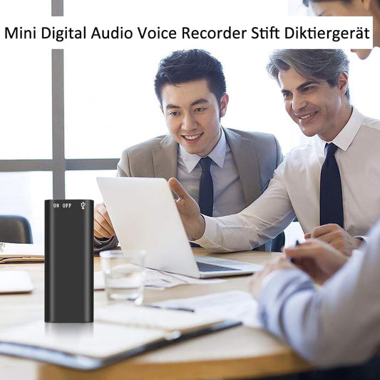 🎤 60% RABATT! ⏺️ HD-röstinspelare – Kompakt, Högklassigt Ljud & Perfekt för Möten, Föreläsningar och Intervjuer 🎧📦