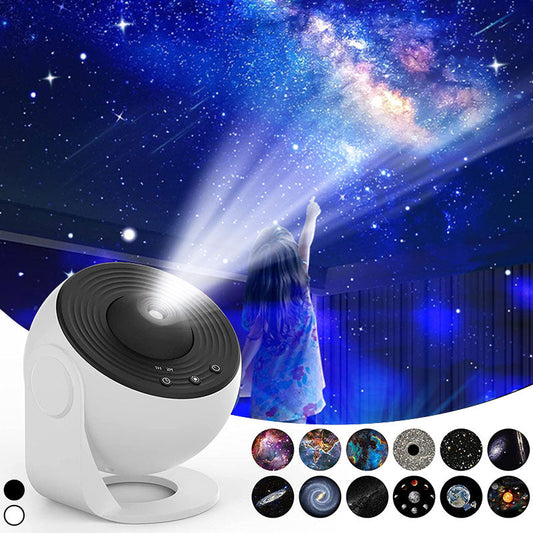 🌌 60% RABATT! ✨ Galaxprojektionslampa – Skapar Romantisk Stämning, Med Musik & Fjärrkontroll 🌠