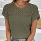 👕 60% RABATT! 🧶 Stickad Mesh T-shirt med Korta Ärmar – Andningsbar, Lätt & Perfekt För En Ledig Sommarlook ☀️