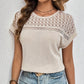 👕 60% RABATT! 🧶 Stickad Mesh T-shirt med Korta Ärmar – Andningsbar, Lätt & Perfekt För En Ledig Sommarlook ☀️
