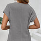 👕 60% RABATT! 🧶 Stickad Mesh T-shirt med Korta Ärmar – Andningsbar, Lätt & Perfekt För En Ledig Sommarlook ☀️