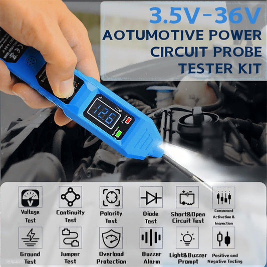 🔧 50% RABATT! 🚗 3.5-36V Kretsprovare för bilar – LED-indikering, Kompakt & Användarvänlig ✨
