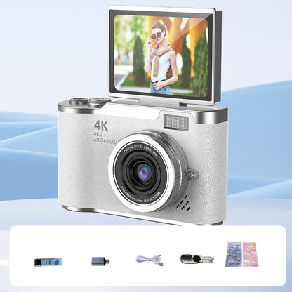 📸 50% RABATT! 🔥 4K HD Digitalkamera med Flipskärm – Autofokus, 16X Digitalzoom & Perfekt För Vloggning & Fotografering ✨