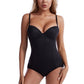 👙 50% RABATT! 💃 Shapewear-Bodysuit med Behå – Rynkad, Smalande & Justerbar Midja – Smid Passform & Komfort ✨