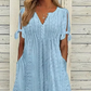 👗 50% RABATT NU! 🌸 Elegant V-ringad klänning med urtagning för kvinnor – Smyckande, luftig & perfekt för sommarfester eller romantiska kvällar 💃