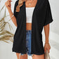 👚 50% RABATT NU! ☀️ Flödande kortärmad cardigan – Lättvikt, andningsbar & ansträngningslöst chic – sommarbasvara 🌿