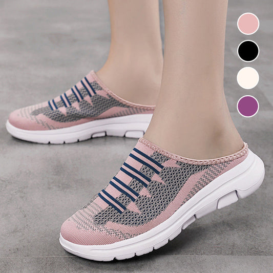 🩴 60% RABATT! 👡 Bekväma & Andningsbara Tofflor med Sluten Tå – Mesh-ovandel, Halksäker PU-sula & Mångsidig Stil 🌬️
