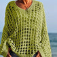 👚 60% RABATT! 🧶 Kvinnor Casual Solid Color Crochet Stickad Topp – Luftig Design, Bekväm Passform & Perfekt För Sommar & Vardag 🌸