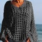 👚 60% RABATT! 🧶 Kvinnor Casual Solid Color Crochet Stickad Topp – Luftig Design, Bekväm Passform & Perfekt För Sommar & Vardag 🌸