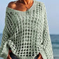 👚 60% RABATT! 🧶 Kvinnor Casual Solid Color Crochet Stickad Topp – Luftig Design, Bekväm Passform & Perfekt För Sommar & Vardag 🌸
