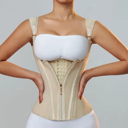 👙 50% RABATT NU! ⏳ Damernas midjekorsett linnen – Fast magekontroll & U-formad push-up – Formning & återhämtning – perfekt under klänningar eller till vardags 🌸
