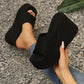 👡 50% RABATT! 🔥 Öppna Slip-on-sandaler med Kilklack för Kvinnor – Bekväm, Stilren & Perfekt För Sommaren ☀️