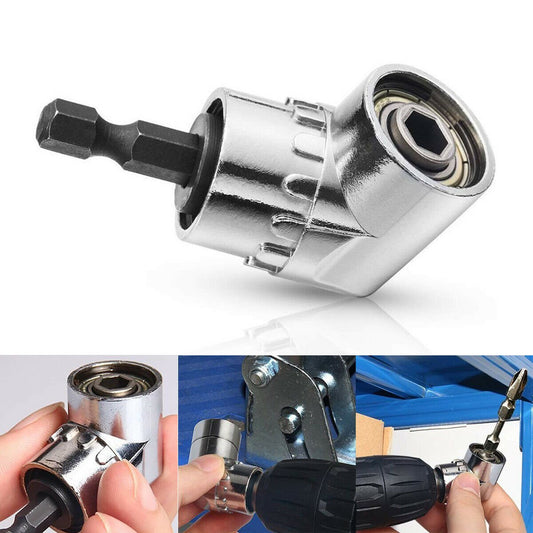 🔩 50% RABATT! ⚙️ 105° Rätvinklig Borradapter – Kompakt Huvud, Sexkant Spindel & Universell Kompatibilitet för Trånga Utrymmen 🛠️
