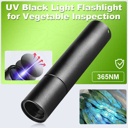 🔦 KÖP 1 FÅ 1 GRATIS! ✨ UV-svartljusficklampa för Grönsaksinspektion - Påvisar Orenheter och Bakterier på Frukt & Grönt 🥦🔍