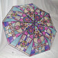 ☂️ 50% RABATT! 🎨 Vintage Automatiskt Paraply med Målat Glas – Öppnas Automatiskt, Vindtålig & Unikt Mönster 🌧️