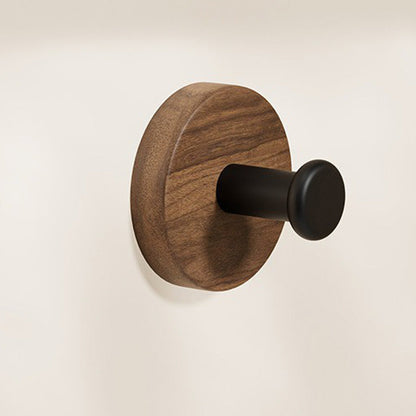 🧺 KÖP 1 FÅ 1 GRATIS! 🪝 Vattentät Klädkrok i Trä – Ingen Borrning Krävs, Stabil & Perfekt För Badrum, Kök & Hall 🚪