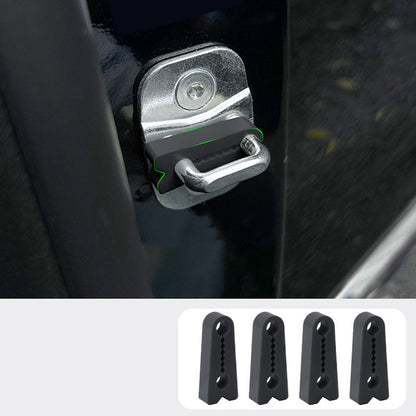 🚗 KÖP 3 FÅ 4! ✨ Silikondämpare för Bildörrlås - Ljuddämpande Tätning med Självhäftande Design för Mjuk och Tyst Stängning 🔇🧤