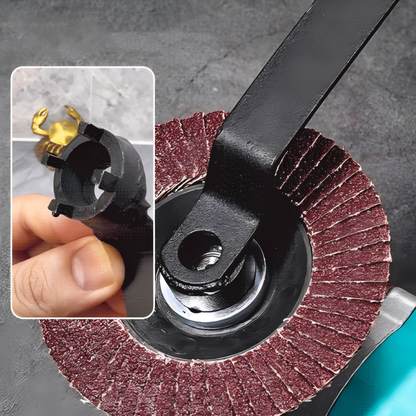 🔧 KÖP 1 FÅ 2! ✨ Förtjockad 4-käftsnyckel för Vinkelslip - Avsmörjningsfri Design med Skyddande Klor för Säker Plattavlägsnande 🛠️🔒