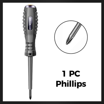 🛠️ 50% RABATT NU! ✨ 2-i-1 Magnetisk Skruvmejsel med Eltestare - 15 Bits & Spänningsdetektor för Säker och Effektiv Reparation ⚡🔧