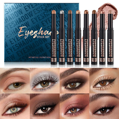 💄 50% RABATT NU! ✨ Vattentät Ögonskuggspenna - Långvarig Formula med Glitter för Professionell Makeup & Smidig Applicering 🌟👁️