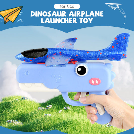 🦖 KÖP 3 FÅR 4! ✨ DINOSAURIEKASTARE - 4 Flygplan med Roliga Dinosauriedesign, Utvecklar Motorik och Ger Timmar av Lekglädje 🎯🚀