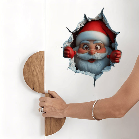 🎄 KÖP 1 FÅR 1 GRATIS! ✨ JULVÄGGDEKALER - Festliga Designer med Enkel Applicering, Perfekt för Hemmet och Kontoret, Skapar Julstämning Överallt 🎅🌟