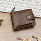 👝 60% RABATT NU! 🎁 Herrars Vintage Plånbok – Äkta Läder, RFID-Skydd & Många Fack för Kort och Sedlar ✨📦