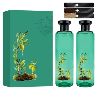 🌿 50% REA NU! 🔥 Botanisk Hårfärg med Eteriska Oljor - Skonsam & Långvarig, Perfekt för Naturlig Gråtmaskning ✨