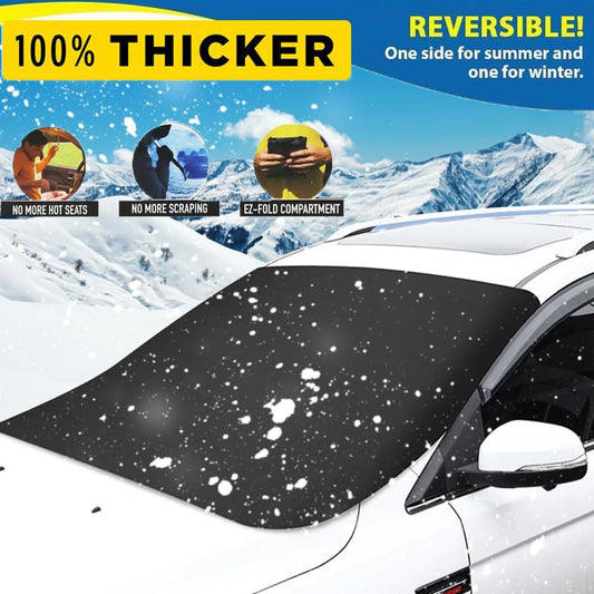 🎁 50% REA NU! 🔥 2025 Uppgraderat Magnetiskt Snöskydd - Stark Hållfasthet & Enkel Montering, Perfekt för Vinterbil ✨