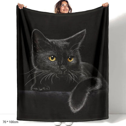 🐱 60% REA NU! 🔥 Mysig Allsäsongsfilt - Ultramjuk & Varm, Perfekt till Sofa och Säng ✨