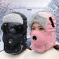 🧣 60% REA NU! ❄️ Vintermössa med Avtagbar Ansiktsmask - Varm & Andas Bra, Perfekt för Skidåkning och Friluftsaktiviteter ✨