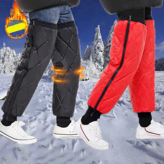 🧦 60% REA NU! 🔥 Vindtäta Varma Benvärmare - Mjuka & Elastiska, Perfekt för Vintersport och Vardaglig Värme ❄️✨