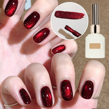 💅 KÖP 2 FÅR 1 GRATIS! 🔥 Glänsande Kattöga Gel Nagellack - Magnetisk Effekt & Långvarig, Perfekt för Salonliknande Manikyr Hemma ✨