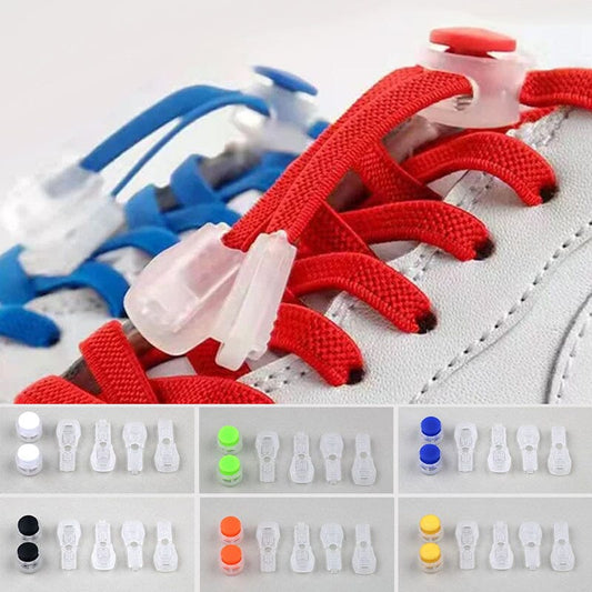 👟 KÖP 2, FÅ 2 GRATIS! 🔒 Justerbara Snörlås – Ingen Knutning, Slirskydd & En Storlek Fits All ⚡