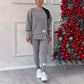 👚 60% RABATT NU! 🧘‍♀️ Avslappnat Set med Sweatshirt och Leggings – Bekvämt, Trendigt & Perfekt för Träning eller Avkoppling 🏃‍♀️📦