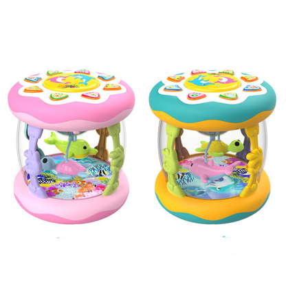 🌊 50% RABATT! 🎵 Roterande Ljusmusikleksak med Havsprojection för Baby – Lugnande Ljus, Mäktiga Ljud & Perfekt För Bebis Sömn & Lek 🧸