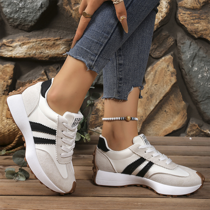 👟 50% RABATT! 💥 Låga Casualskor för Damer – 4 cm Plattform, Retrodesign & Halksäker Sula För En Stilren Look 👣