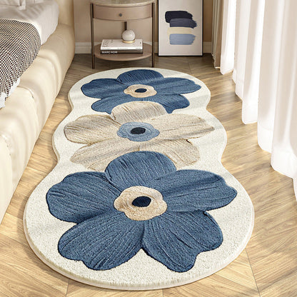 🧺 50% RABATT NU! ✨ Mjuk Blommig Matta – Oregelbundet Mönster, Skonsam mot Golv & Tystlåten 🏠🌸