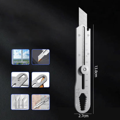🛠️ 60% RABATT NU! 🔪 Universalfällkniv – Infällbart Avsnäppbart Blad, Fick-Säkert Lås & Ergonomiskt Grepp ⚙️📦