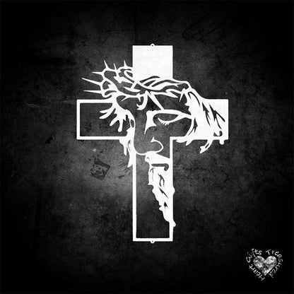 ✝️ 50% RABATT! 🕊️ Jesus Kors Metallskylt – Kristus Väggdekoration, Robust Design & Perfekt För Hemmet, Kyrkan Eller En Meningsfull Present 🙏