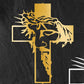 ✝️ 50% RABATT! 🕊️ Jesus Kors Metallskylt – Kristus Väggdekoration, Robust Design & Perfekt För Hemmet, Kyrkan Eller En Meningsfull Present 🙏