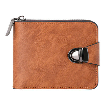 🧳 50% RABATT NU ! 🕰️ Herrens Vintage Kompakta Dragkedjepåse – Hållbart Material, Klassisk Design & Perfekt Reskompanjon ✈️