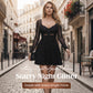 👗 60% RABATT! ✨ Stjärnklar Kvällsklänning med Spetsöverdel – Elegant, Festlig & Mjukt Siluettskapande 💫
